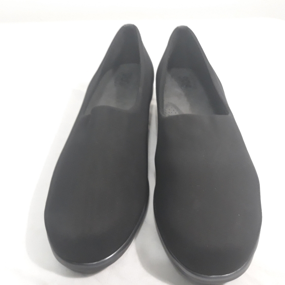 SAS Womens Black Fabric Slip on Loafers Comfort 10 - Picture 2 of 8